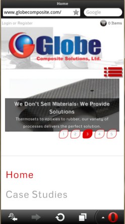 mobile GlobeComposite.com